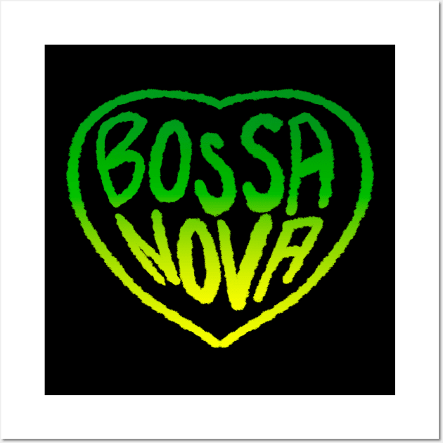 Bossa Nova Brasil Music Lovers Wall Art by dconciente